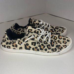 Canvas Casuals Shoes Cheetah Print Women’s